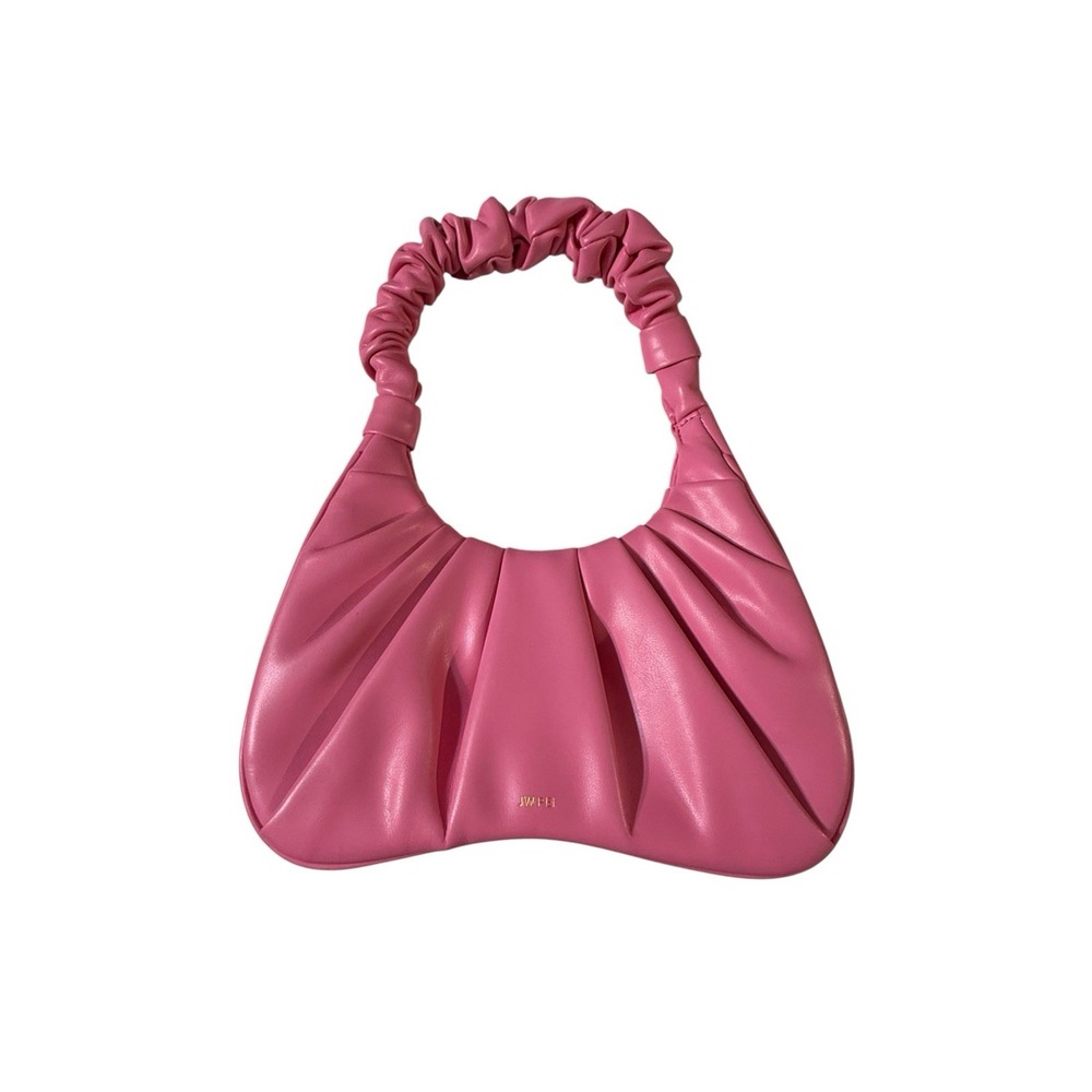 JW PEI Gabbi Pink Ruched Hobo Handbag Vegan Leather